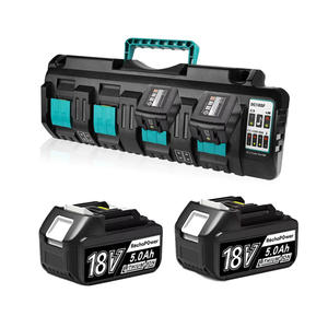 Adaptador de Herramientas de Iones de Litio de 14.4V 18V, <span class=keywords><strong>Cargador</strong></span> DC18SF con Potencia de Salida de 90W, <span class=keywords><strong>Cargador</strong></span> de 4 Ranuras - Product Image 1