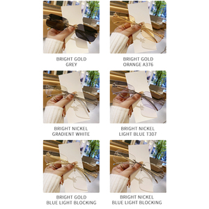 Gafas de Sol Cuadradas Metálicas sin Marco con Protección UV400, Novedad 2025, Estilo Moderno para Mujer - Product Image 4