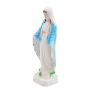 Petite taille 6.5cm Vierge Marie Statue catholique en plastique Madonna Sculptures avec emballage OPP - Product Image 2