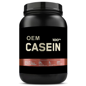 Poudre de protéines de caséine micellaire 100% à digestion lente au chocolat pour la récupération musculaire nocturne des adultes, marque privée - Product Image 1