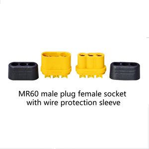 Connecteur Amass MR60-M -F avec capuchon de protection de fil, 35A, plaqué or, haute intensité, 3 broches, mâle-femelle, vente en gros - Product Image 3