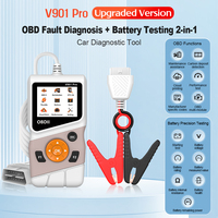 Lector de Códigos OBD2 de 12 V V901 PRO, Analizador de Diagnóstico de Automóviles, Escáner de Diagnóstico con Protocolos EOBD CAN para Automóviles