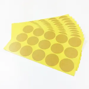 100 Buah Per Pak Minimalis Bulat 33Mm Kertas Kraft Stiker Segel Kosong Dekorasi DIY Stiker Segel Produk Label Paket