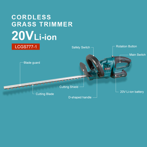 Liangye LCGS777-1 20V Batterie 510MM Double Lame Sans Fil Jardin Outils Débroussailleuse <span class=keywords><strong>Taille</strong></span>-<span class=keywords><strong>Haie</strong></span> Avec Batterie <span class=keywords><strong>Pack</strong></span> - Product Image 6