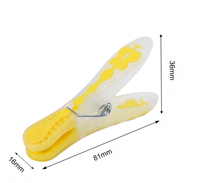 Pinces à linge en TPR PP pour séchage extérieur, clips souples antidérapants pour corde à linge domestique, usage quotidien intérieur