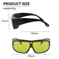 Lunettes de sécurité laser certifiées CE EN207, 808 nm OD6+, lentilles résistantes aux chocs pour l'épilation au laser diode, protection laser beauté