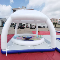 Grande plateforme flottante gonflable, île flottante, ponton, tente, matériau PVC/vinyle, capacité 500 kg, personnalisable