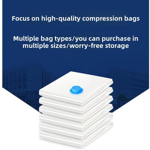 Sacs de compression sous vide transparents, sacs de rangement épais à extraction d'air <span class=keywords><strong>pour</strong></span> l'organisation de couettes et de vêtements à la maison et en voyage - Product Image 3