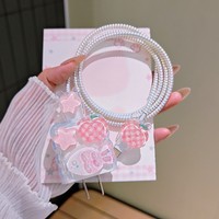 Protector de Cable de Carga con Diseño de Mariposa de Cristal Rosa, Accesorios para iPhone 18/20w, Funda Protectora de Cargador con Dibujos Animados
