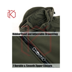 "Softshell Venta caliente Ropa de hombre Diseño de moda de invierno Impermeable Transpirable A prueba de viento Con capucha Softshell Chaqueta al aire libre" - Product Image 3