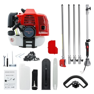 Desbrozadora de gasolina 4 en 1 de 62 cc y 2 tiempos para bricolaje y cortadora de césped con motor de escobillas y hilo de nailon OEM - Product Image 5