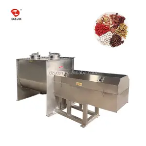 DZ mesin pencampur bubuk kering baja tahan karat, mixer blender pita pencampur makanan grade 100- 500 kg horizontal