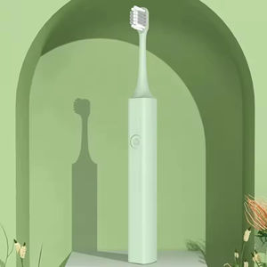 Brosse à dents électrique à poils doux pour adultes, brosse à dents sonique rechargeable par USB à 5 vitesses avec tige en métal - Product Image 1