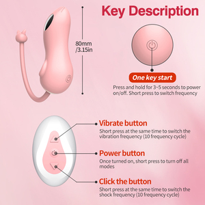 ดิลโด้ไวเบรเตอร์ทรงกระสุนจีสปอตของผู้หญิงพร้อมรีโมทคอนโทรลไร้สาย10ความถี่ของเล่นทางเพศดิลโด้ - Product Image 6