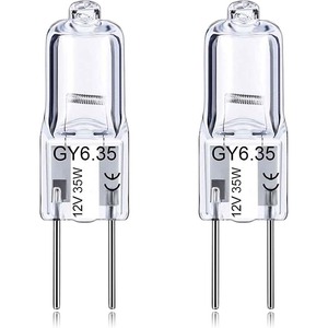 Fábrica DC12V GY6.35 <span class=keywords><strong>Bombilla</strong></span> 50W 100W Crystal Clear Halogen Luces <span class=keywords><strong>Bombilla</strong></span> 2 Pin 2700K Cuentas blancas cálidas para luces colgantes de <span class=keywords><strong>techo</strong></span> - Product Image 1