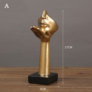 Decoración moderna para el hogar, escultura de Arte de cara humana abstracta, figura simple, sala de estar ESTATUA PARA, oficina, decoración de pasillo de entrada - Product Image 2