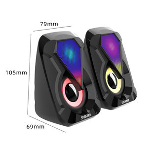 ลำโพงคอมพิวเตอร์ขายดี ลำโพงเกมมิ่ง RGB สำหรับ PC 2.0 เชื่อมต่อผ่าน USB พร้อมระบบควบคุมระดับเสียงและไฟ LED - Product Image 4