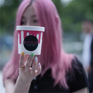 4Oz 5Oz 6Oz 12Oz Bán Buôn Tùy Chỉnh In Cá Nhân Logo Mini <span class=keywords><strong>Ice</strong></span> <span class=keywords><strong>Cream</strong></span> Giấy Carton Cup Với Nắp Đậy Và Muỗng - Product Image 4