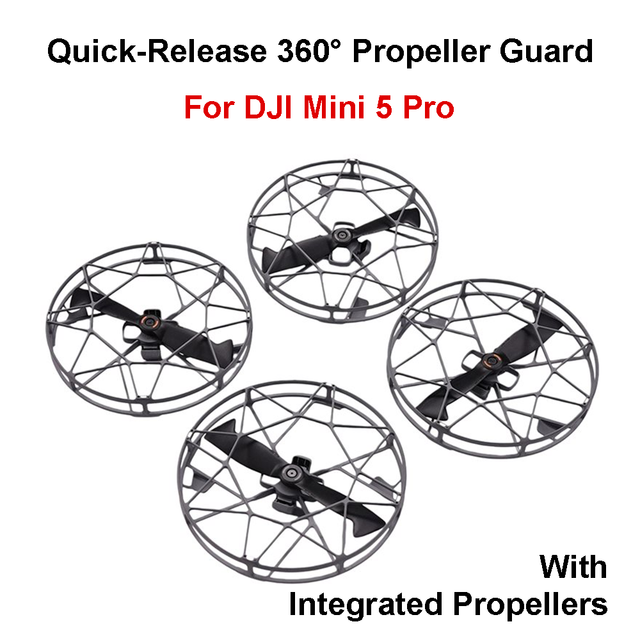 For DJI Mini 5 Pro Quick Release 360° Propeller Guard Integrated Propeller Protective Ring Cage DJI Mini 5 Pro Drone Accessory