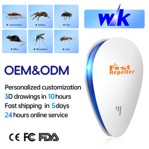 Trong Nhà Điện Tử Siêu Âm Kiểm Soát Dịch Hại Ngoài Trời Chuột <span class=keywords><strong>Bug</strong></span> Repellent Bảo Vệ Sonic Scare Cho Muỗi 24-Giờ Siêu Âm - Product Image 1