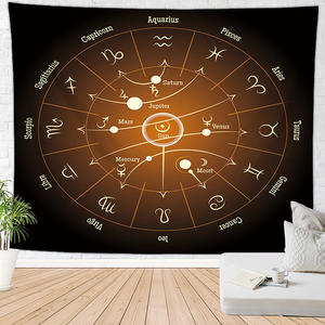 Individuelles psychedelisches Hexen-Sternbild-Tierkreis-Astrologie-<span class=keywords><strong>Tarot</strong></span>-Wandbehang-Wandteppich zur Dekoration - Product Image 6