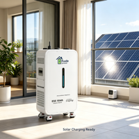 Système de stockage d'énergie tout-en-un Fuxile 10 kWh LiFePO4, 6200 W, onde sinusoïdale pure, hybride hors réseau, alimentation solaire de secours pour la maison