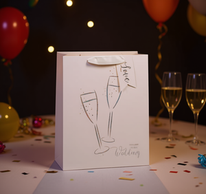 Sacchetto Regalo per Matrimonio Mi House Market, Stampa Monocolore, Bomboniera per Feste - Product Image 2