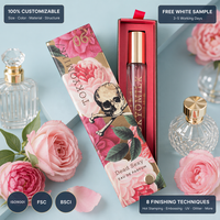 Boîte en carton rigide personnalisée pour parfum, emballage de luxe pour parfum, boîte cadeau avec insert, boîte à parfum