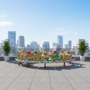<span class=keywords><strong>Train</strong></span> électrique en acier pour manèges de Noël en plein air, pour enfants et adultes, pour les attractions de Noël des centres commerciaux - Product Image 3