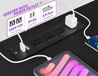 Escritorio de Juegos en Forma de L Convertible al por Mayor, Escritorio de Computadora de Esquina Reversible con Tira de LED, Cajón y Soporte para CPU para Oficina en Casa