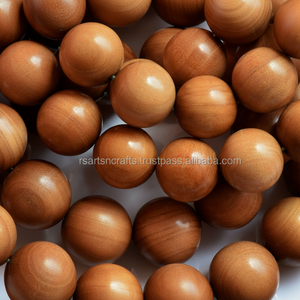 Perles en bois de santal Mala String Perles de prière en bois - Product Image 1