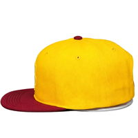 Gorra Snapback de Algodón de Seis Paneles con Visera Plana Bicolor al por Mayor, Gorra Snapback de Hip Hop Urbana con Logotipo Bordado en 3D Personalizado