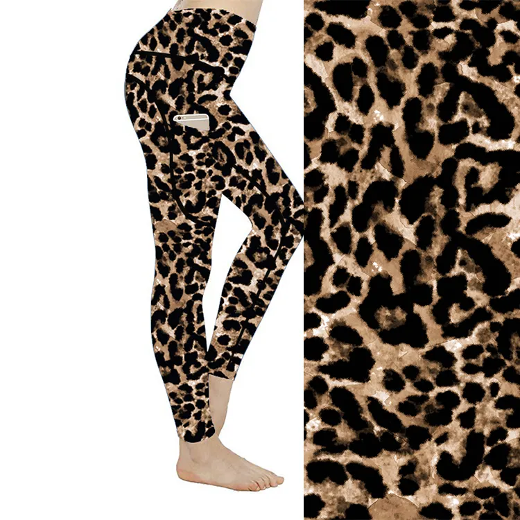 LulaRoe high stretch Printed Yoga Waistband Leggings With Pockets Yoga waist Fitness Leggings Womens High Waist Yoga Pants