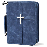 Boîte cadeau chrétienne, étui de protection pour Bible en cuir vegan, sac pour Bible avec poche pour téléphone