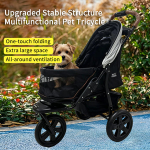 JXB PG8350 Carrito de Paseo <span class=keywords><strong>para</strong></span> Mascotas de 3 Ruedas con Rueda Trasera Grande, Ligero, <span class=keywords><strong>para</strong></span> <span class=keywords><strong>Perros</strong></span> y Gatos Pequeños y Medianos - Product Image 3