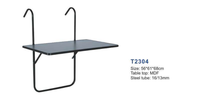 Table de club pliable en acier sur mesure, réglable en hauteur, pour balcon