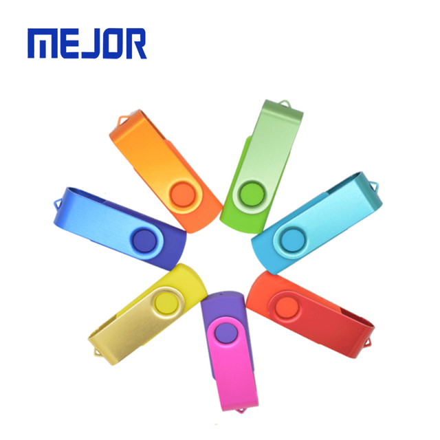 Hot Selling Swivel USB Drive 4GB Custom Logo Memory Stick 2.0 Promotion Gift Pendrive Wholesale