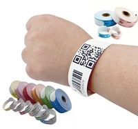 Bracelet d'identification médicale jetable personnalisable, imprimé numériquement, écologique, pour la mode et l'identification des patients