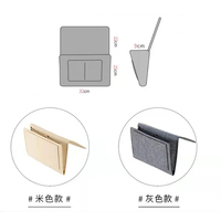 Sac de rangement en feutre pour chevet, organisateur de bureau, sac de canapé, télécommande de télévision, caddy suspendu, organisateur de rangement pour canapé, pochettes de rangement pour lit
