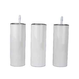20oz Stainless Steel Sublimation Blank Tumbler <b>Double</b> <b>Wall</b> Vacuum Insulated Travel <b>Mug</b> with Straw Lid - Product Image 2
