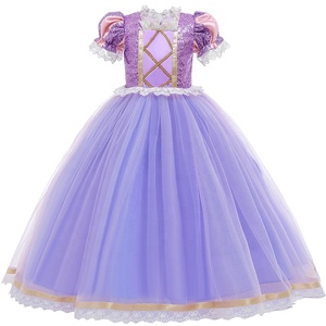 Robes <span class=keywords><strong>de</strong></span> princesse Sophia <span class=keywords><strong>Raiponce</strong></span> pour enfants, vêtements d'Halloween transfrontaliers d'été - Product Image 2