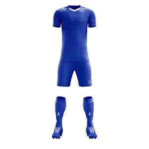 Günstige Fußballspiel uniform Fußball trikot Sport bekleidung kann mit Club-Logo und Zahlen anpassbar sein