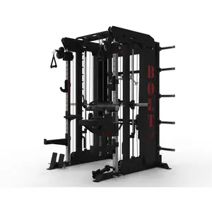 Gym Alle Multi-Functionele Smith Machine Kabel Crossover Smid Power Rack Squat Machine Fitness Apparatuur