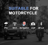 Navigateur GPS Android avec écran tactile IPS de 5 pouces, fonction radio audio BT, étanche pour voitures et motos, garantie 1 an