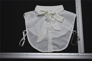 Camisa desmontable cuello blanco cuello de algodón decorativo de prendas de vestir de mujeres collar - Product Image 6