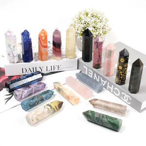 Varita <span class=keywords><strong>de</strong></span> Cristal <span class=keywords><strong>de</strong></span> Cuarzo Transparente Natural <span class=keywords><strong>de</strong></span> Alta Calidad, Torre <span class=keywords><strong>de</strong></span> Piedra Curativa para Moda - Product Image 1