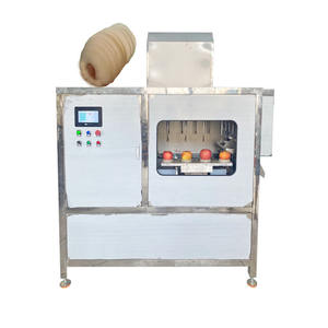 Éplucheuse et dénoyauteuse semi-automatique en acier inoxydable pour poires, machine industrielle pour éplucher, dénoyauter et trancher les pommes - Product Image 6