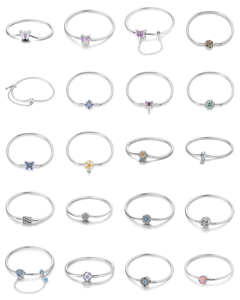 Amuleto de Plata con Zirconia de Moda Europea y Americana, Diseño Vintage Abierto para Mujer, Chapado en Plata, Forma de Corazón, Uso Diario - Product Image 1