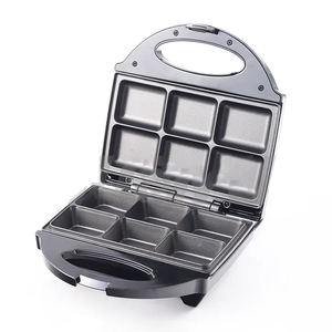 Browine Pie-sandwichera eléctrica desmontable, 7, 6, 5, 4, 3, 2 en 1, antiadherente, 4 rebanadas, máquina para hacer pasteles, 6 uds. - Product Image 1