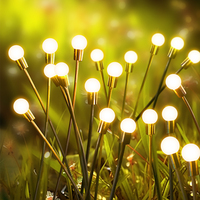 Lampe solaire luciole à LED personnalisée pour jardin extérieur Étanche IP65 Corps en fer Alimentation CC pour la maison Pelouse Décorations de parcs à thème
